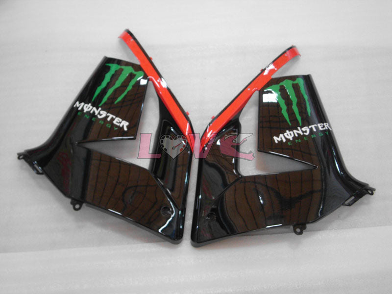 Monster - Red Black Fairings and Bodywork For 2004-2005 Ninja ZX-10R #LF3272