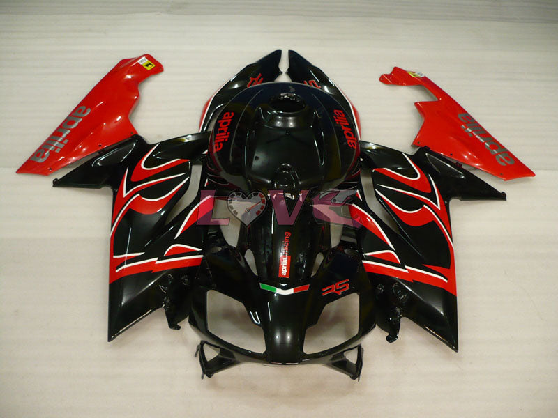 Factory Style - Red Black Fairings and Bodywork For 2004-2009 RS125 #LF5462