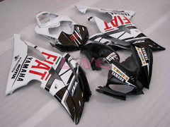 FIAT - White Black Fairings and Bodywork For 2008-2016 YZF-R6 #LF3411
