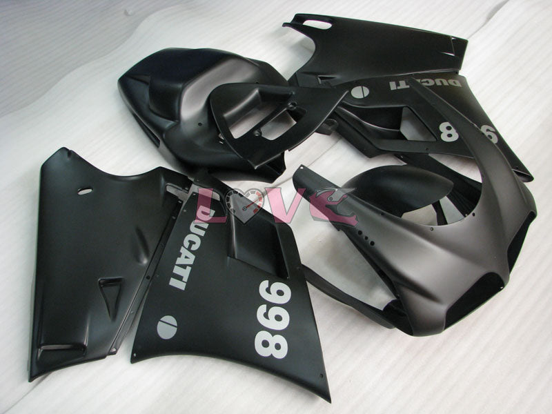 Factory Style - Black Matte Fairings and Bodywork For 2002-2004 998 #LF5586