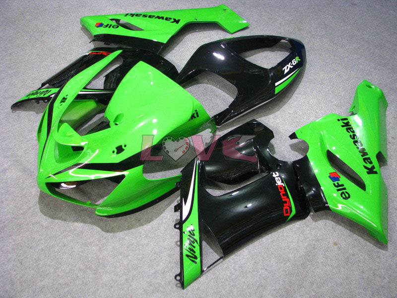 Nakano - Green Black Fairings and Bodywork For 2005-2006 NINJA ZX-6R #LF5975
