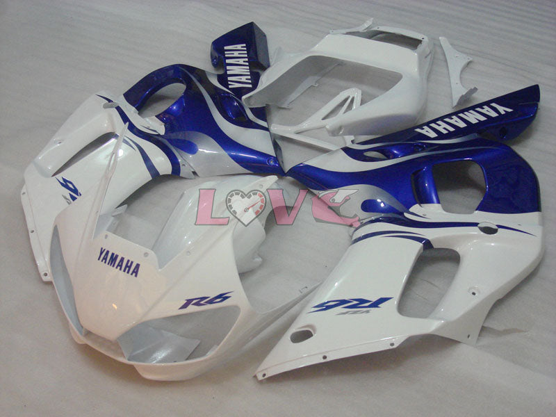 Factory Style - Blue White Fairings and Bodywork For 1998-2002 YZF-R6 #LF3361
