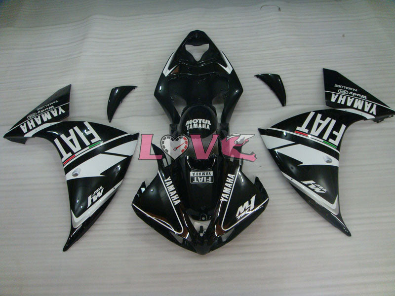 FIAT MOTUL - White Black Fairings and Bodywork For 2009-2011 YZF-R1 #LF6943