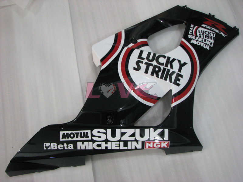Lucky Strike - Red White Black Fairings and Bodywork For 2003-2004 GSX-R1000 #LF3858