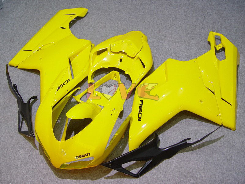 Factory Style - Yellow Black Fairings and Bodywork For 2007-2009 1098 #LF5555