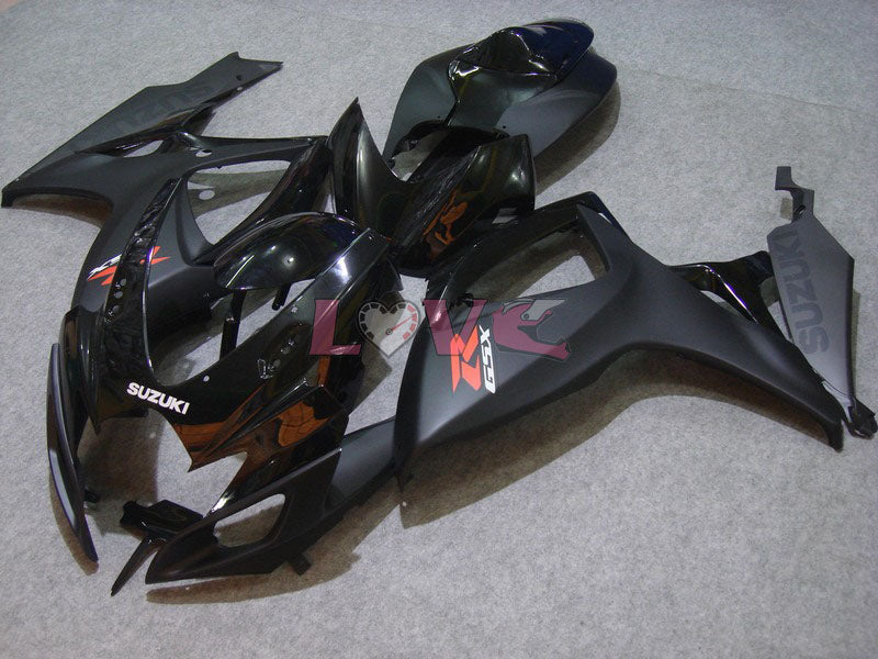 Factory Style - Black Matte Fairings and Bodywork For 2006-2007 GSX-R750 #LF6556