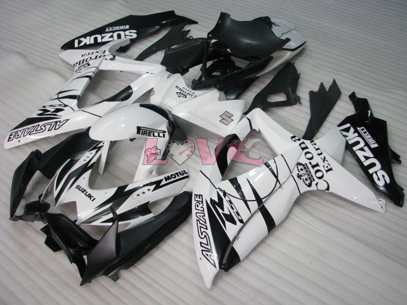 Corona - White Black Fairings and Bodywork For 2008-2010 GSX-R750 #LF3903