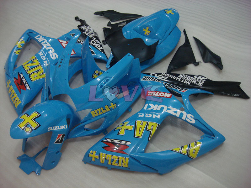 MOTUL Rizla+ - Blue Black Fairings and Bodywork For 2006-2007 GSX-R600 #LF6254