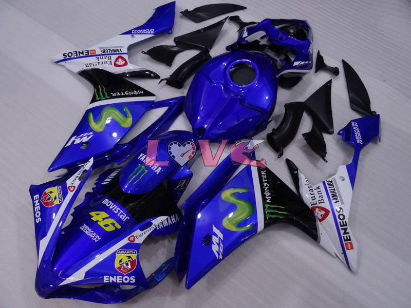 Monster - Blue White Black Fairings and Bodywork For 2007-2008 YZF-R1 #LF3666