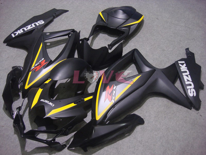 Factory Style - Black Silver Fairings and Bodywork For 2008-2010 GSX-R600 #LF6192