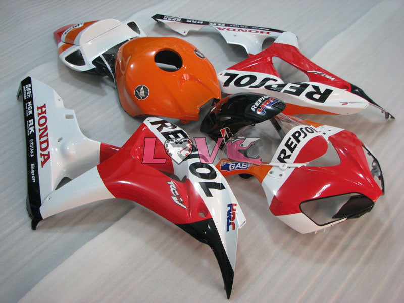 Repsol - Orange White Fairings and Bodywork For 2006-2007 CBR1000RR #LF4367