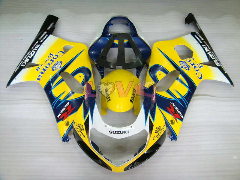 Corona - Yellow Blue Fairings and Bodywork For 2000-2003 GSX-R750 #LF4190