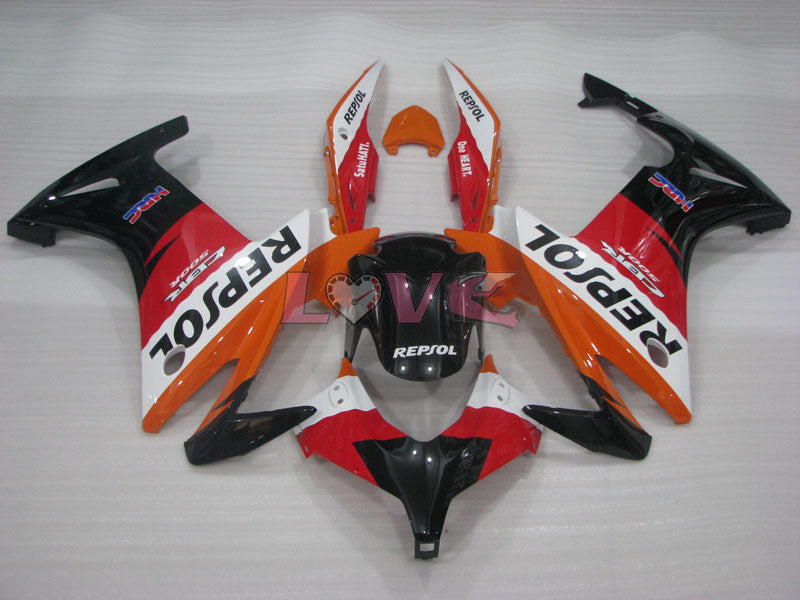 Repsol - Red Orange Black Fairings and Bodywork For 2013-2015 CBR500R #LF4631