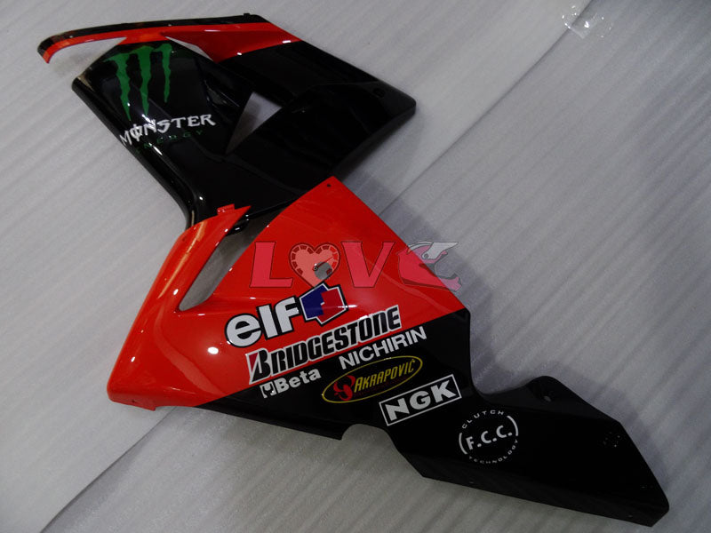 Monster - Red Black Fairings and Bodywork For 2004-2005 Ninja ZX-10R #LF3271