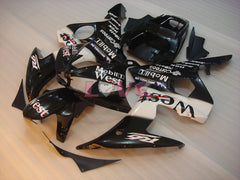 West - White Black Fairings and Bodywork For 2005 YZF-R6 #LF5283