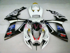 MOTUL VIRU - White Black Fairings and Bodywork For 2006-2007 GSX-R600 #LF6252