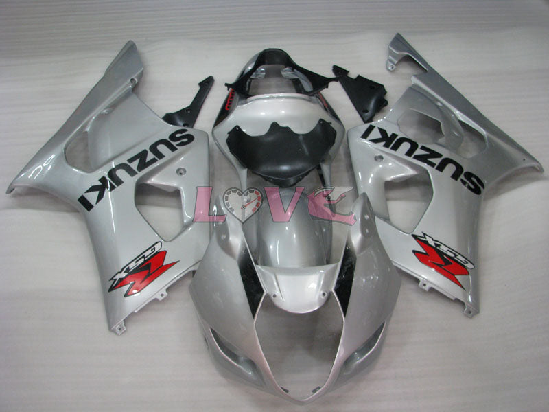 Factory Style - Black Silver Fairings and Bodywork For 2003-2004 GSX-R1000 #LF5949