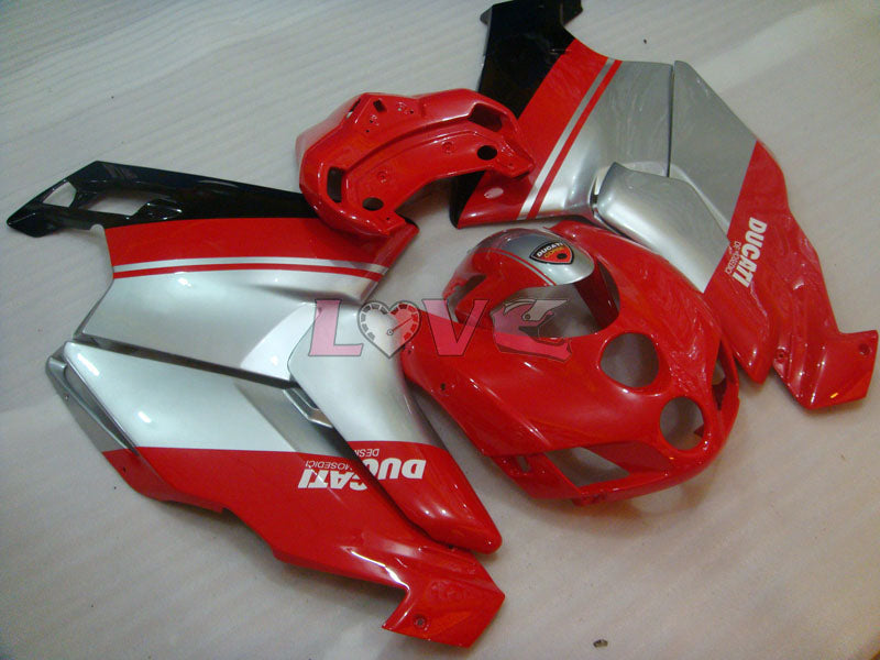 Factory Style - Red Silver Fairings and Bodywork For 2005-2006 749 #LF5713