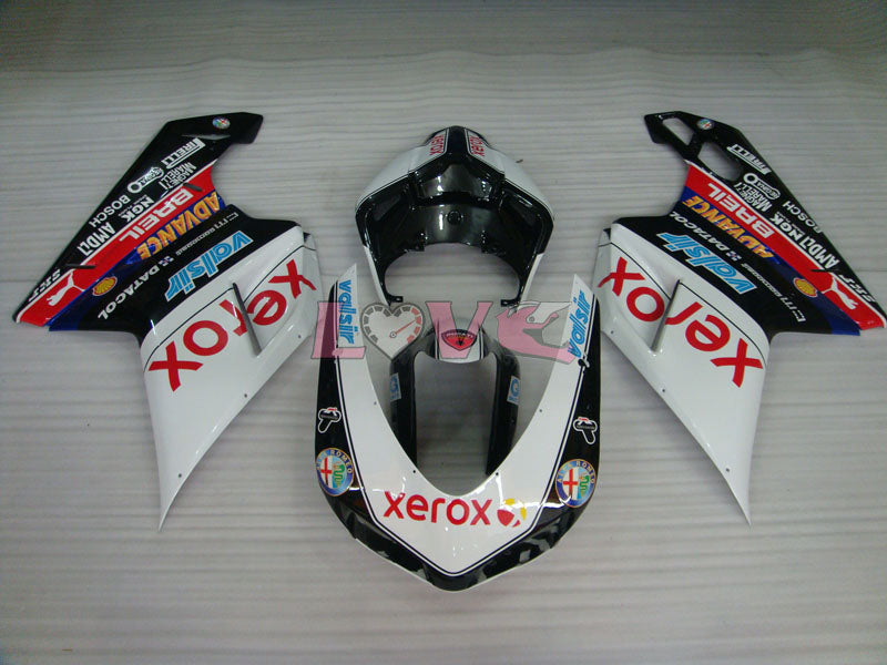 Xerox - White Black Fairings and Bodywork For 2009-2011 1198 #LF3114