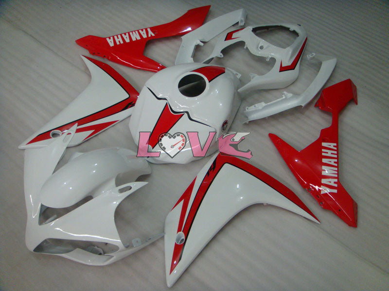 Factory Style - Red White Fairings and Bodywork For 2007-2008 YZF-R1 #LF6961
