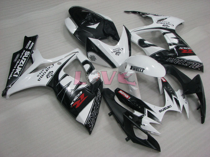 Corona MOTUL - White Black Fairings and Bodywork For 2006-2007 GSX-R600 #LF6405