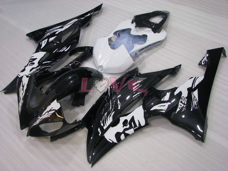 Customize - White Black Fairings and Bodywork For 2008-2016 YZF-R6 #LF3399