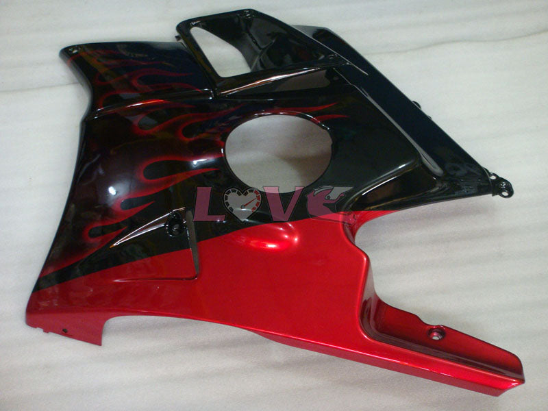 Flame - Red Black Fairings and Bodywork For 1991-1994 CBR600F2 #LF4541