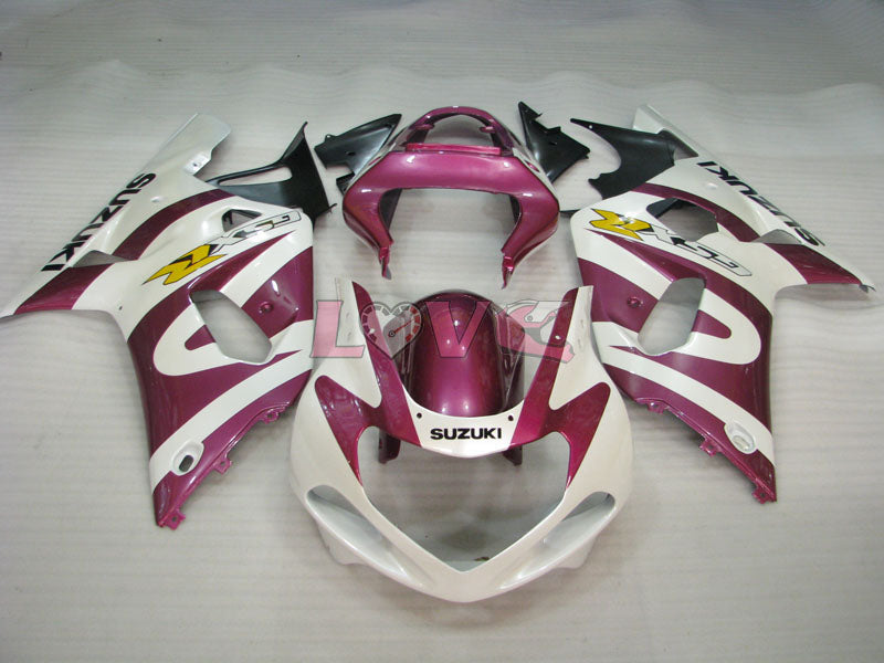 Factory Style - Purple White Black Fairings and Bodywork For 2001-2003 GSX-R600 #LF4250