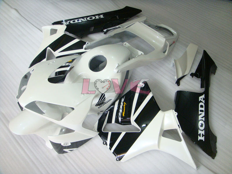 Factory Style - White Black Fairings and Bodywork For 2003-2004 CBR600RR #LF5322