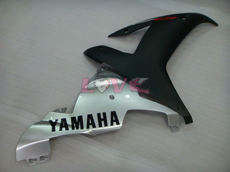 Factory Style - Black Silver Matte Fairings and Bodywork For 2002-2003 YZF-R1 #LF3590