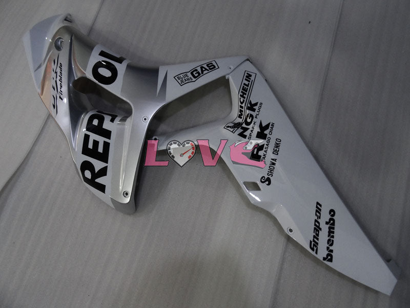 Repsol - White Silver Fairings and Bodywork For 2006-2007 CBR1000RR #LF4355