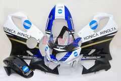 Konica Minolta - White Black Fairings and Bodywork For 1999-2000 CBR600F4 #LF5153