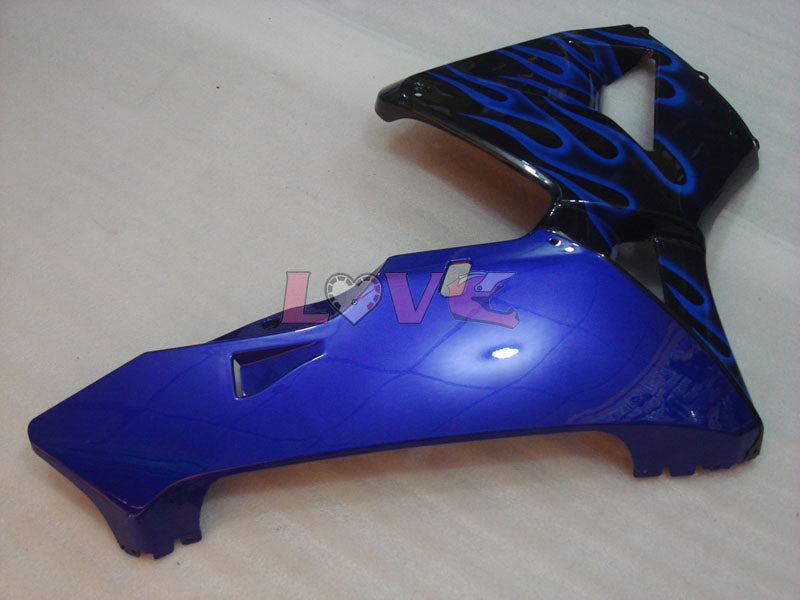 Flame - Blue Black Fairings and Bodywork For 2003-2004 CBR600RR #LF4454
