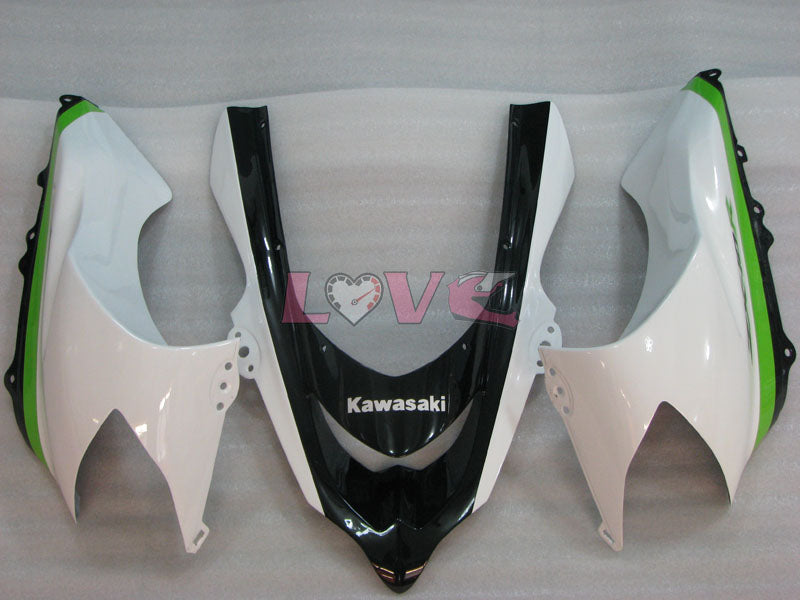 Monster - Green White Black Fairings and Bodywork For 2004-2005 Ninja ZX-10R #LF3270