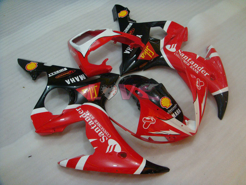 Santander - Red Black Fairings and Bodywork For 2005 YZF-R6 #LF5304
