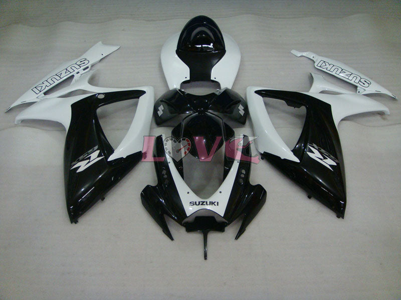 Factory Style - White Black Fairings and Bodywork For 2006-2007 GSX-R600 #LF6287