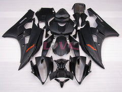 Factory Style - Black Matte Fairings and Bodywork For 2006-2007 YZF-R6 #LF3436