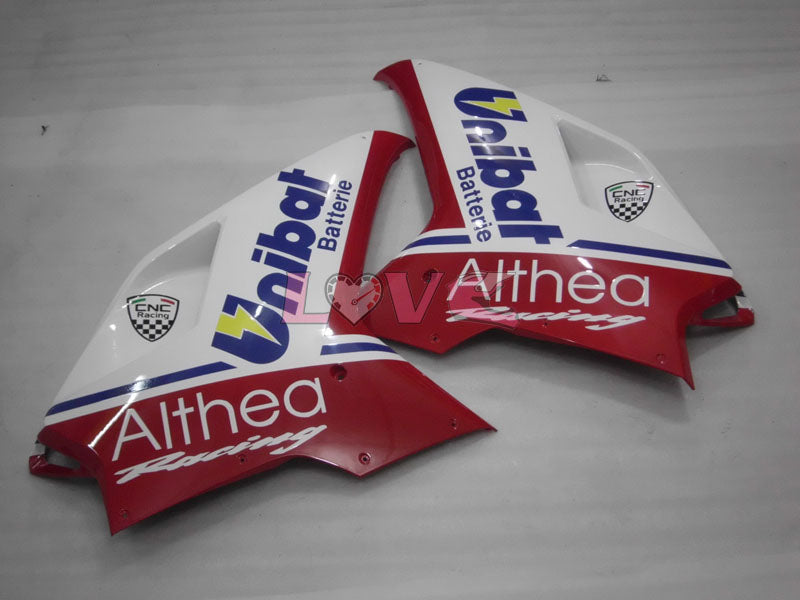 Unibat - Red White Fairings and Bodywork For 2007-2009 1098 #LF3138