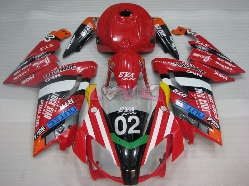 Customize - Red Fairings and Bodywork For 2004-2009 RS125 #LF3080