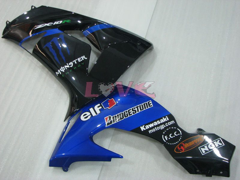 Monster - Blue Black Fairings and Bodywork For 2006-2007 NINJA ZX-10R #LF3261
