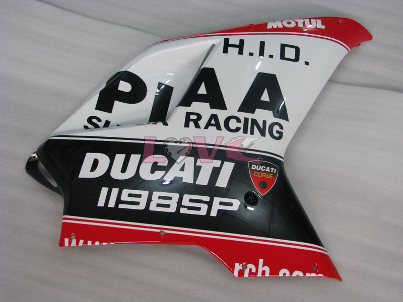 PIRELLI - Red White Black Fairings and Bodywork For 2007-2009 1098 #LF3128