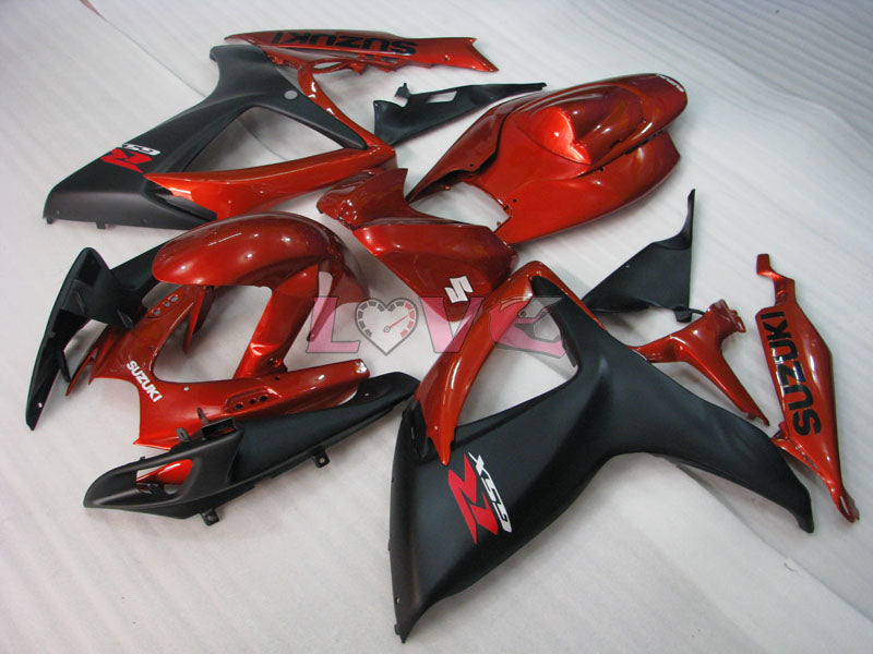 Factory Style - Red Black Fairings and Bodywork For 2006-2007 GSX-R600 #LF4048