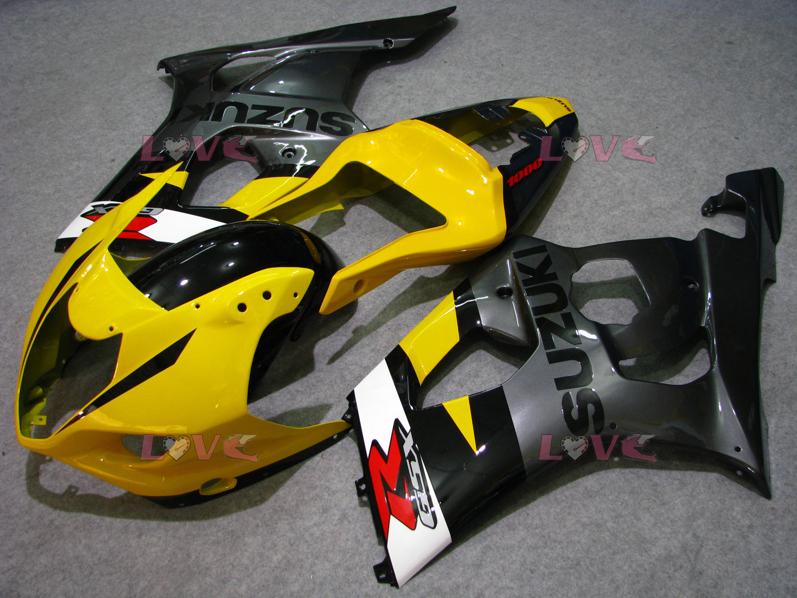 Factory Style - Yellow Black Fairings and Bodywork For 2003-2004 GSX-R1000 #LF5959