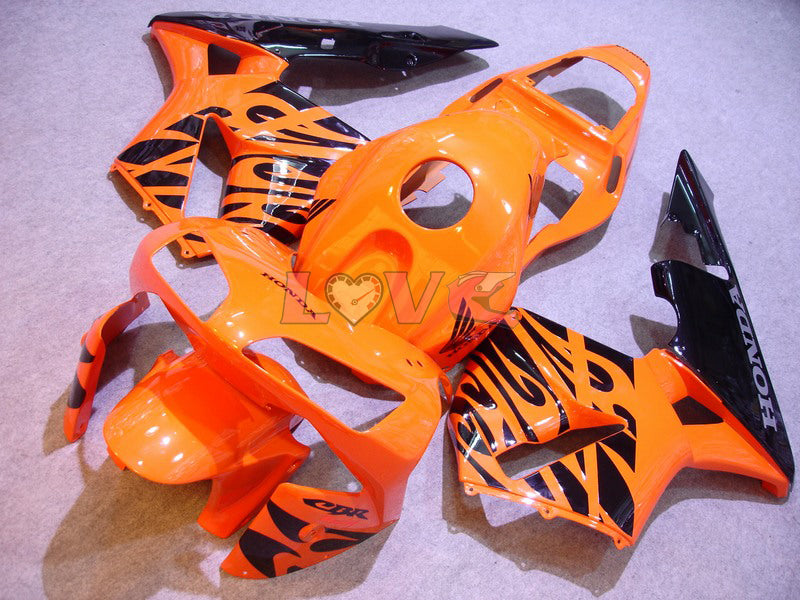 Factory Style - Orange Black Fairings and Bodywork For 2003-2004 CBR600RR #LF5309