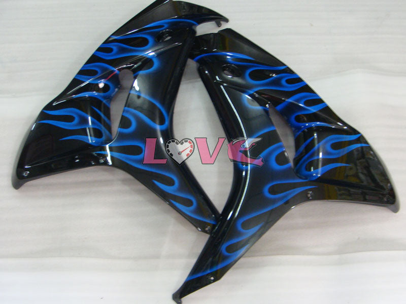 Flame - Blue Black Fairings and Bodywork For 2006-2007 CBR1000RR #LF7227