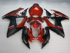 Factory Style - Red Black Fairings and Bodywork For 2006-2007 GSX-R600 #LF4048
