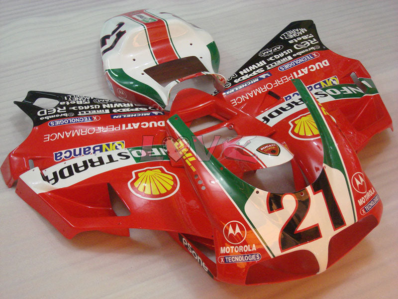 INFO STRADA - Red White Fairings and Bodywork For 1994-2002 748 #LF5793
