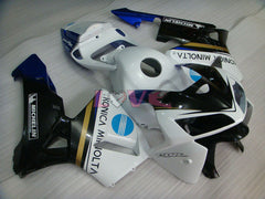 Konica Minolta - White Black Fairings and Bodywork For 2005-2006 CBR600RR #LF4432