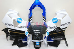 Konica Minolta MICHELIN - White Black Fairings and Bodywork For 1998-2001 VFR800 #LF5044