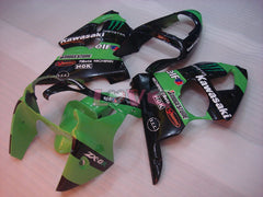 Monster - Green Black Fairings and Bodywork For 2000-2002 NINJA ZX-6R #LF6143